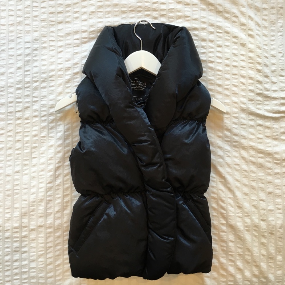 ALL SAINTS Womens Down Feather Black Roche Gilet